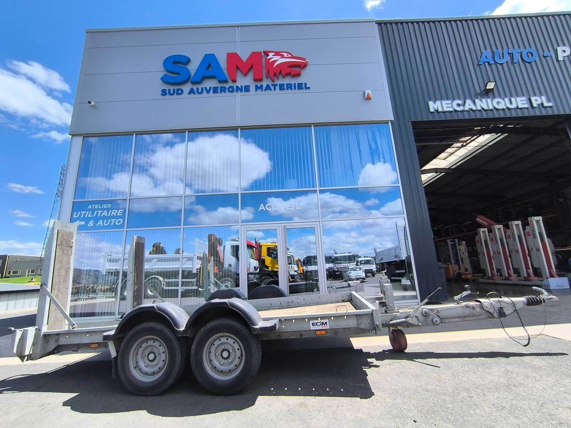 Remorque 2 essieux ECIM 3.5T