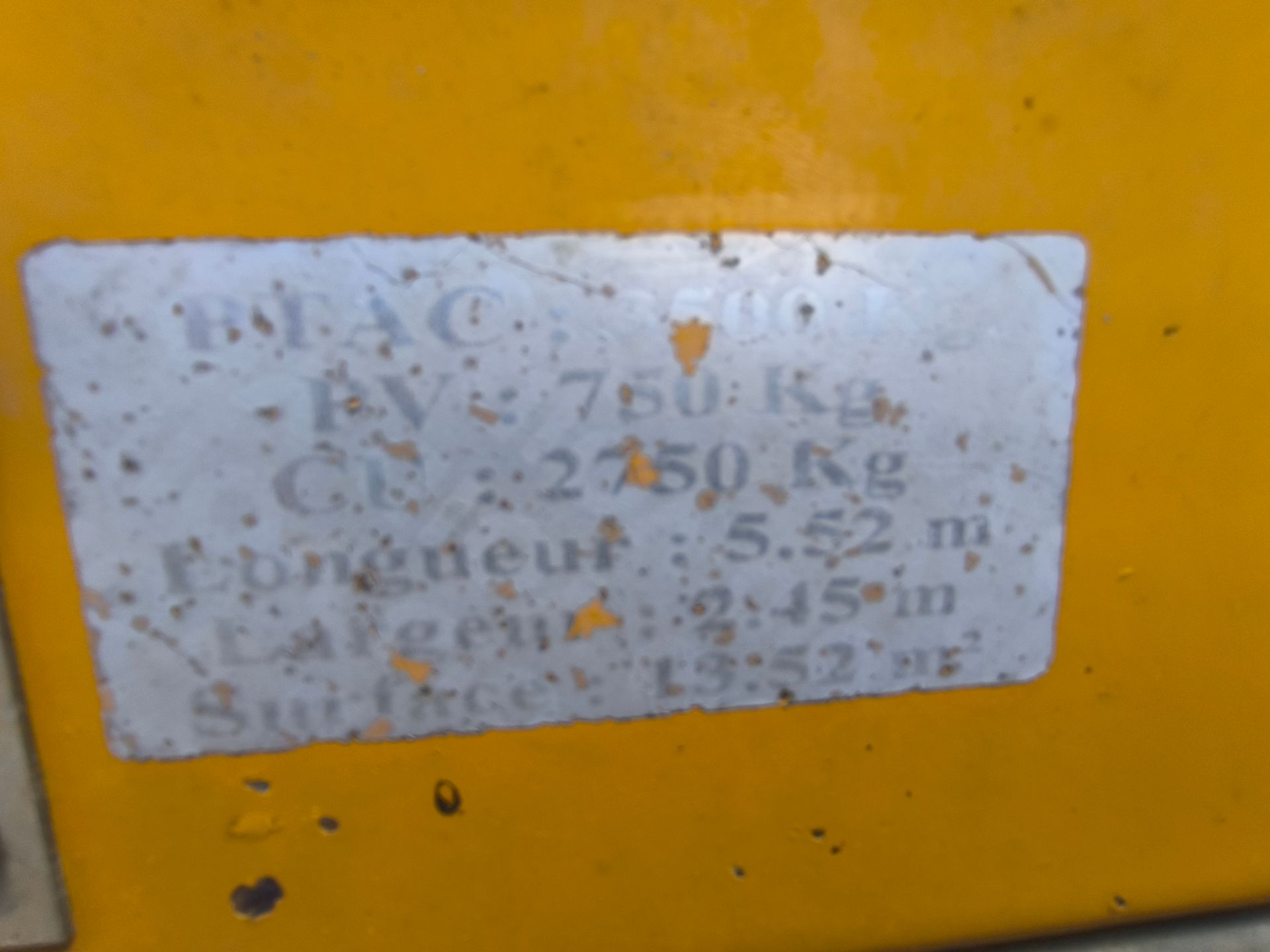 Remorque 2 essieux ECIM 3.5 T