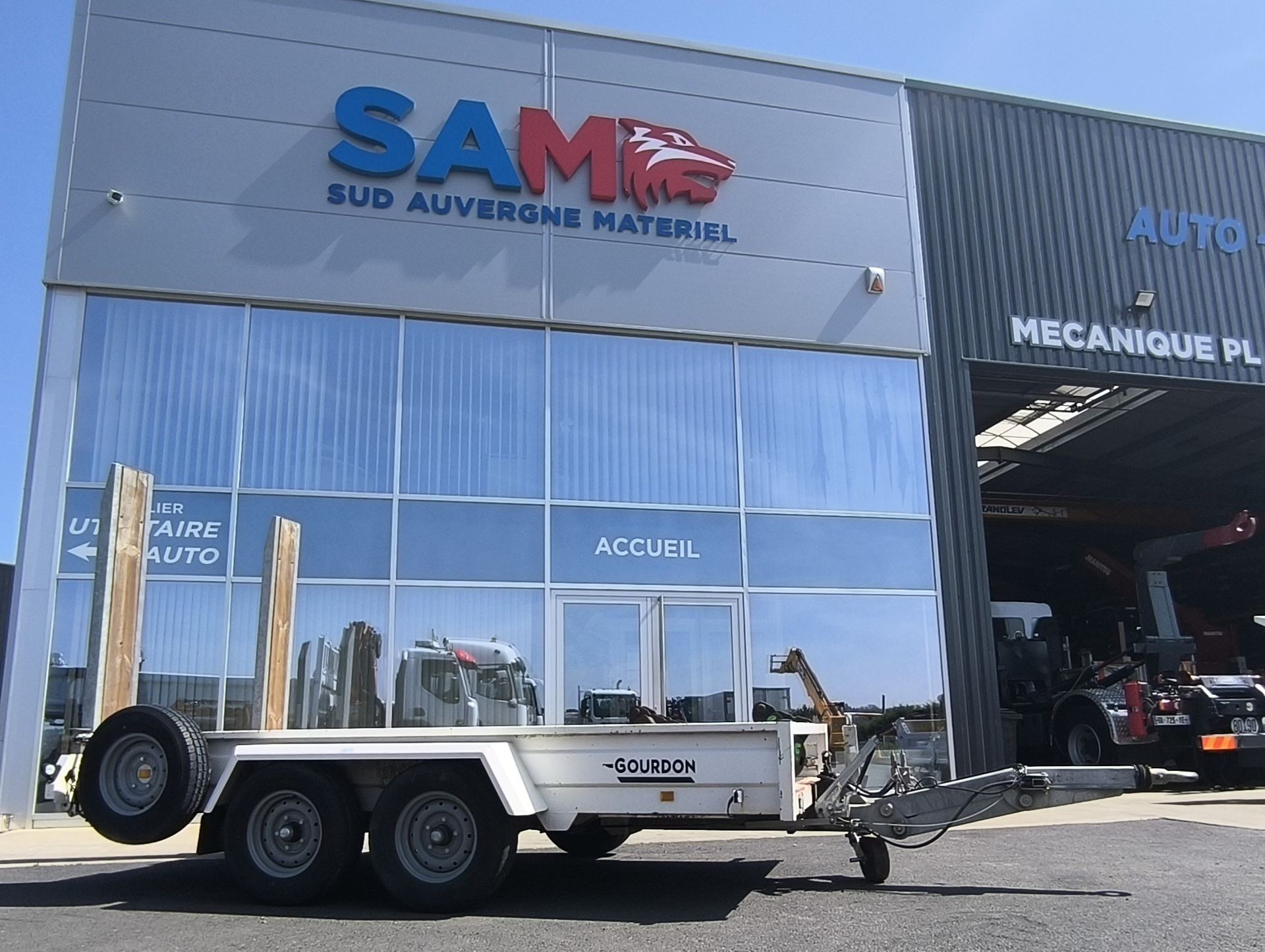 Remorque porte engin Gourdon 3.5T