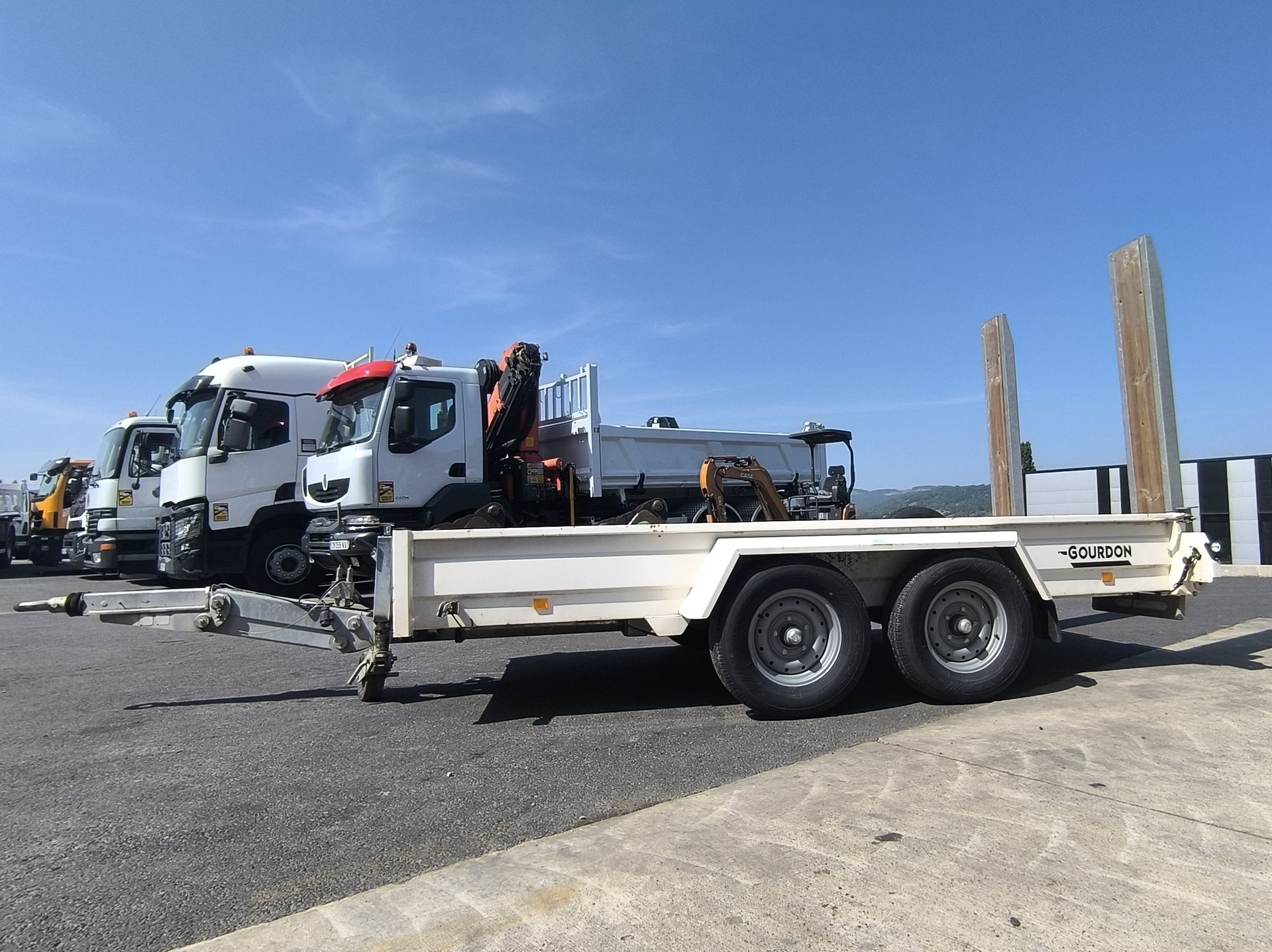 Remorque porte engin Gourdon 3.5T