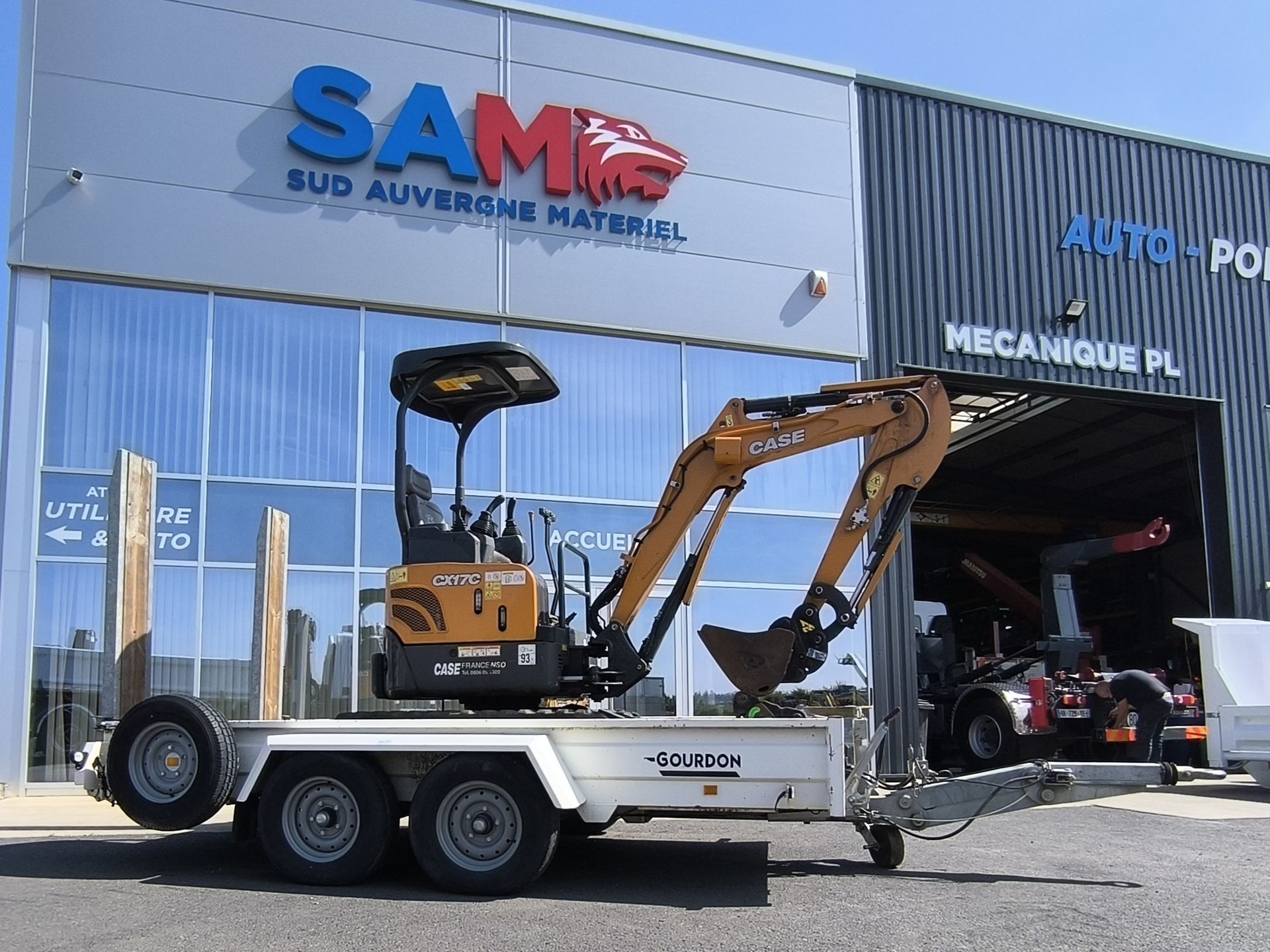 Remorque porte engin Gourdon 3.5T