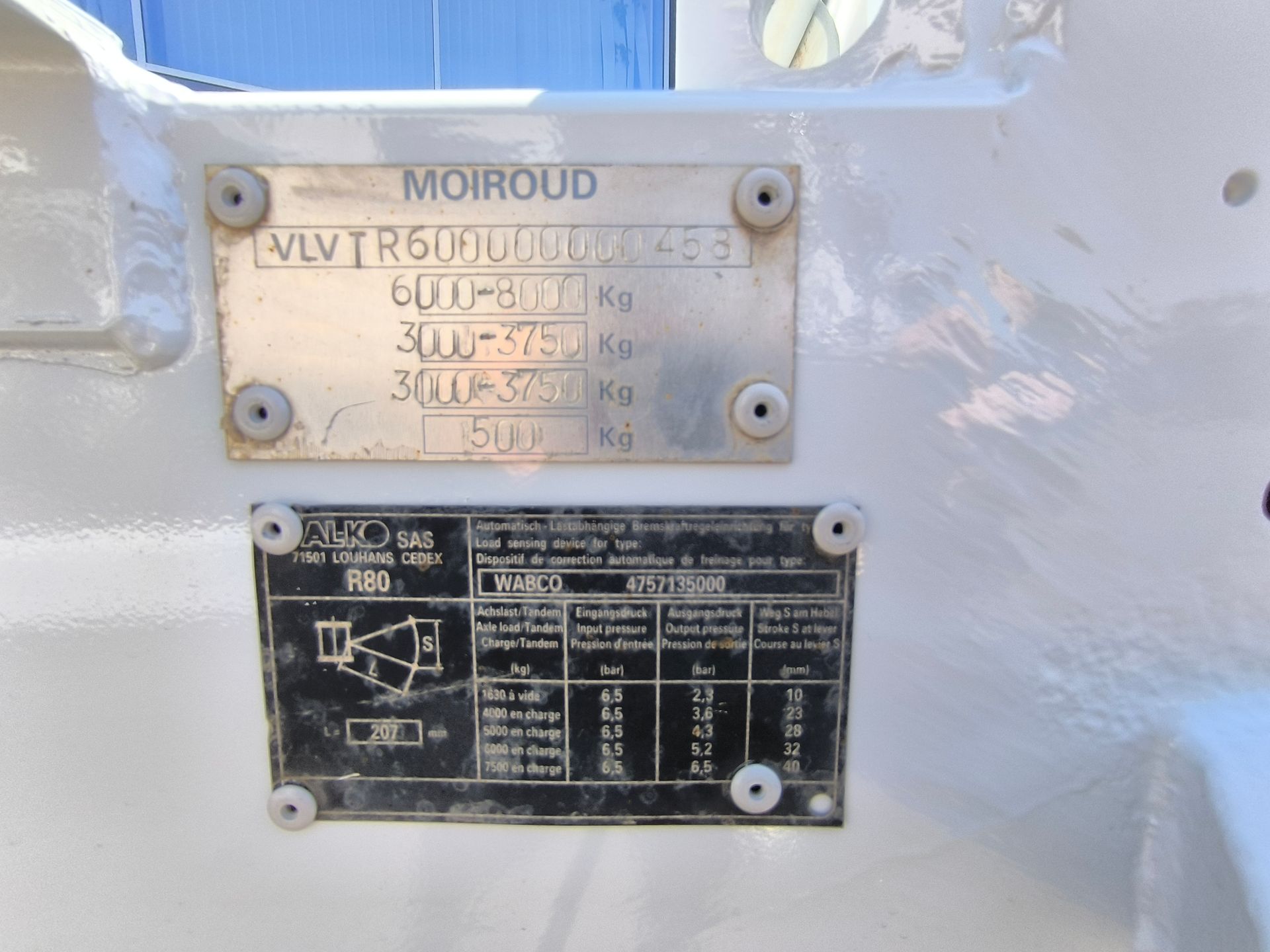 Remorque Moiroud TR 6000