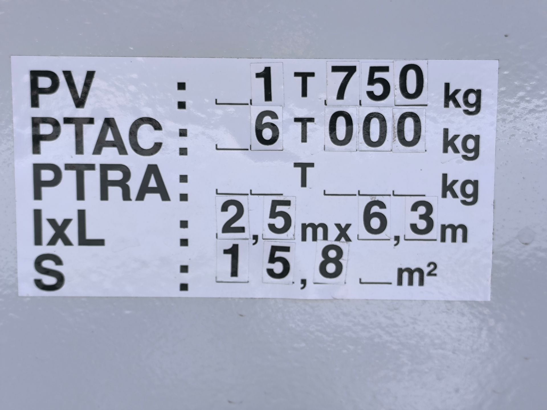Remorque Moiroud TR 6000