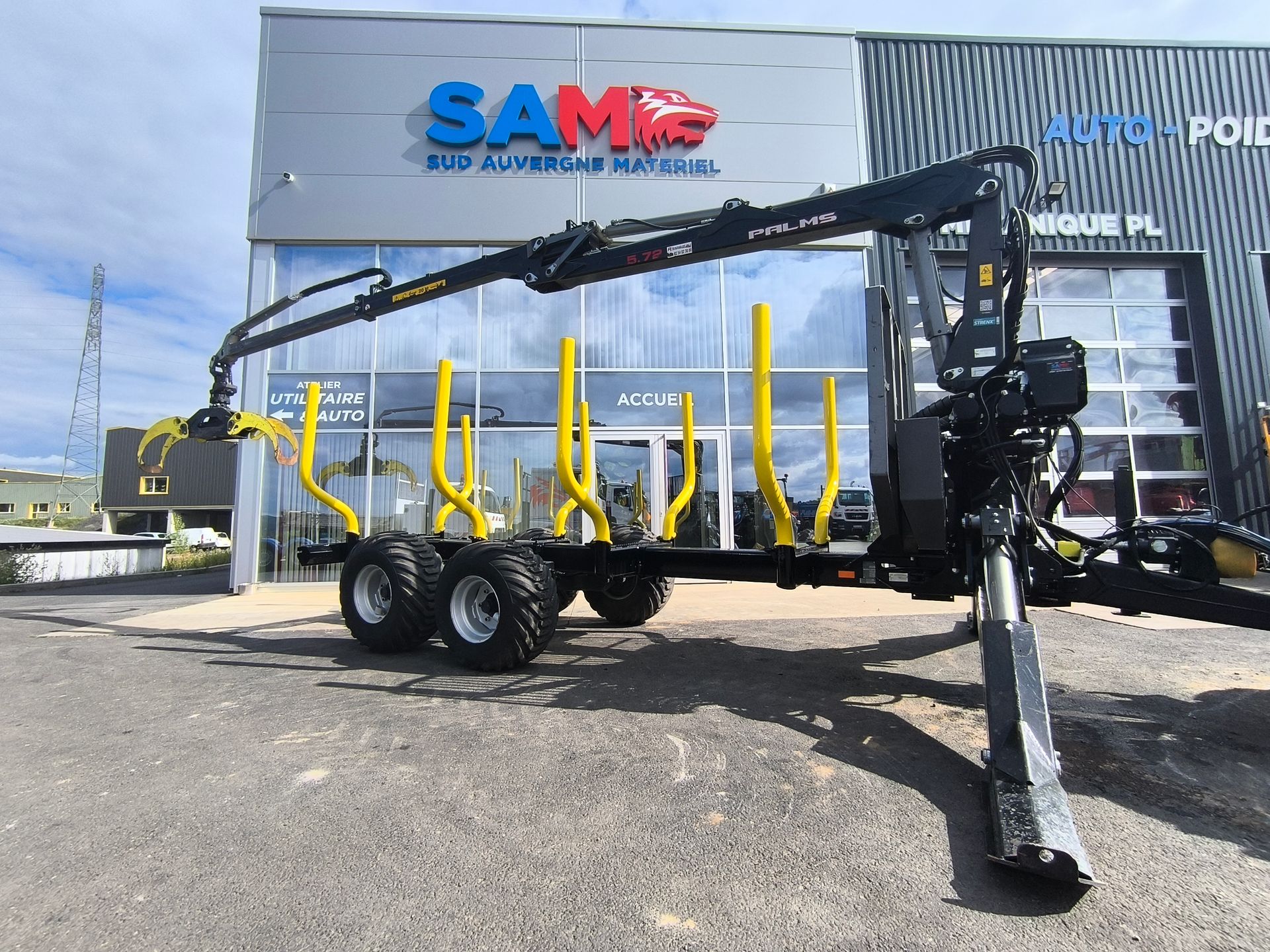 Remorque forestière Palms 12T