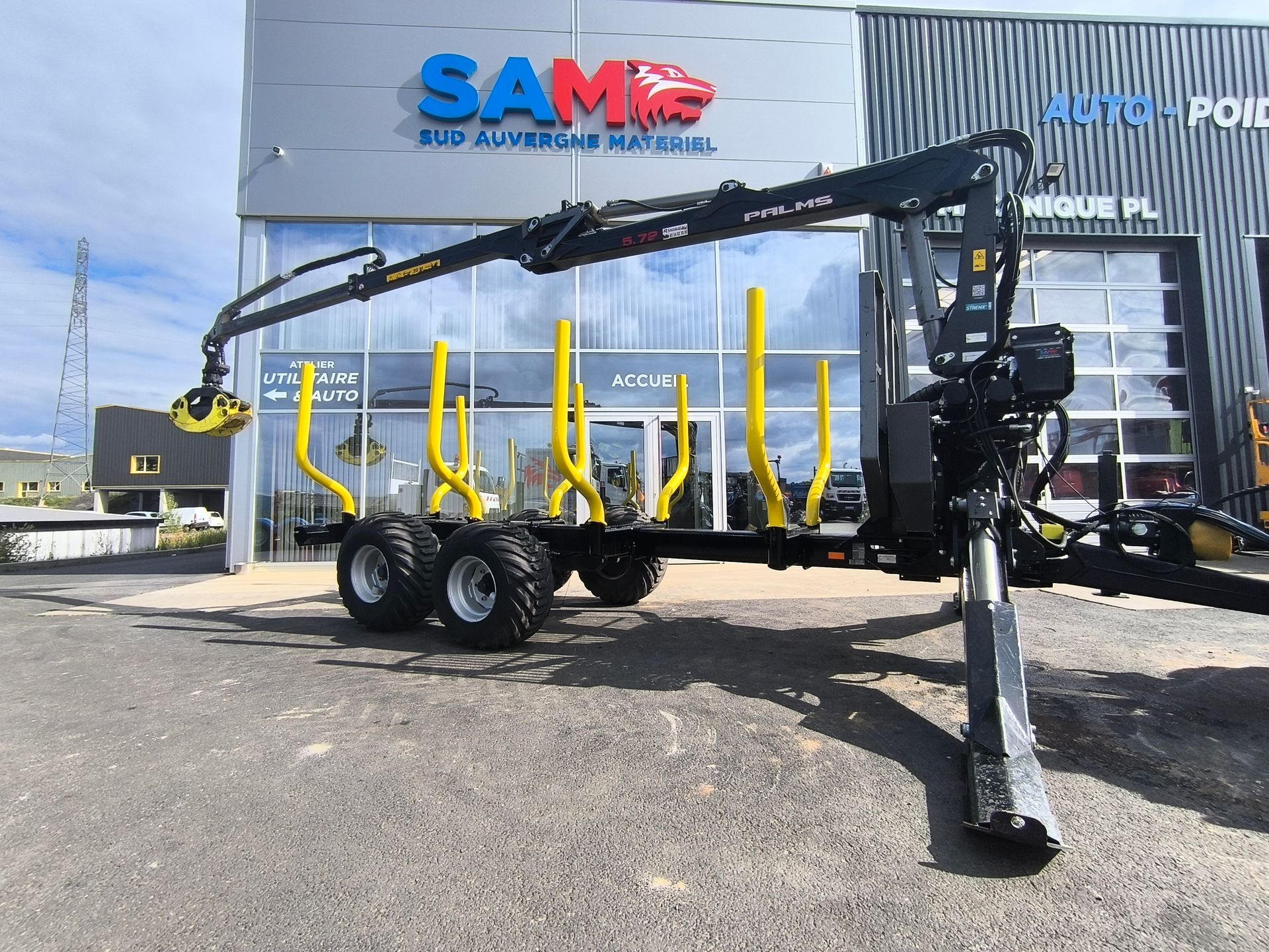 Remorque forestière Palms 12T