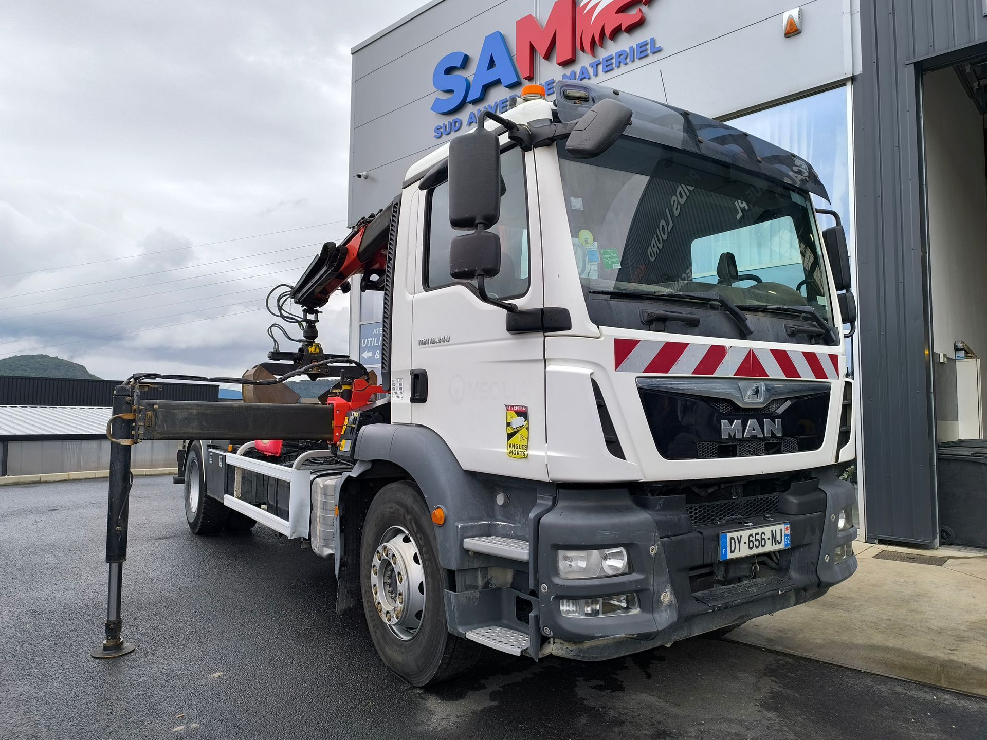 MAN TGM 18.340 Ampliroll Grue Palfinger