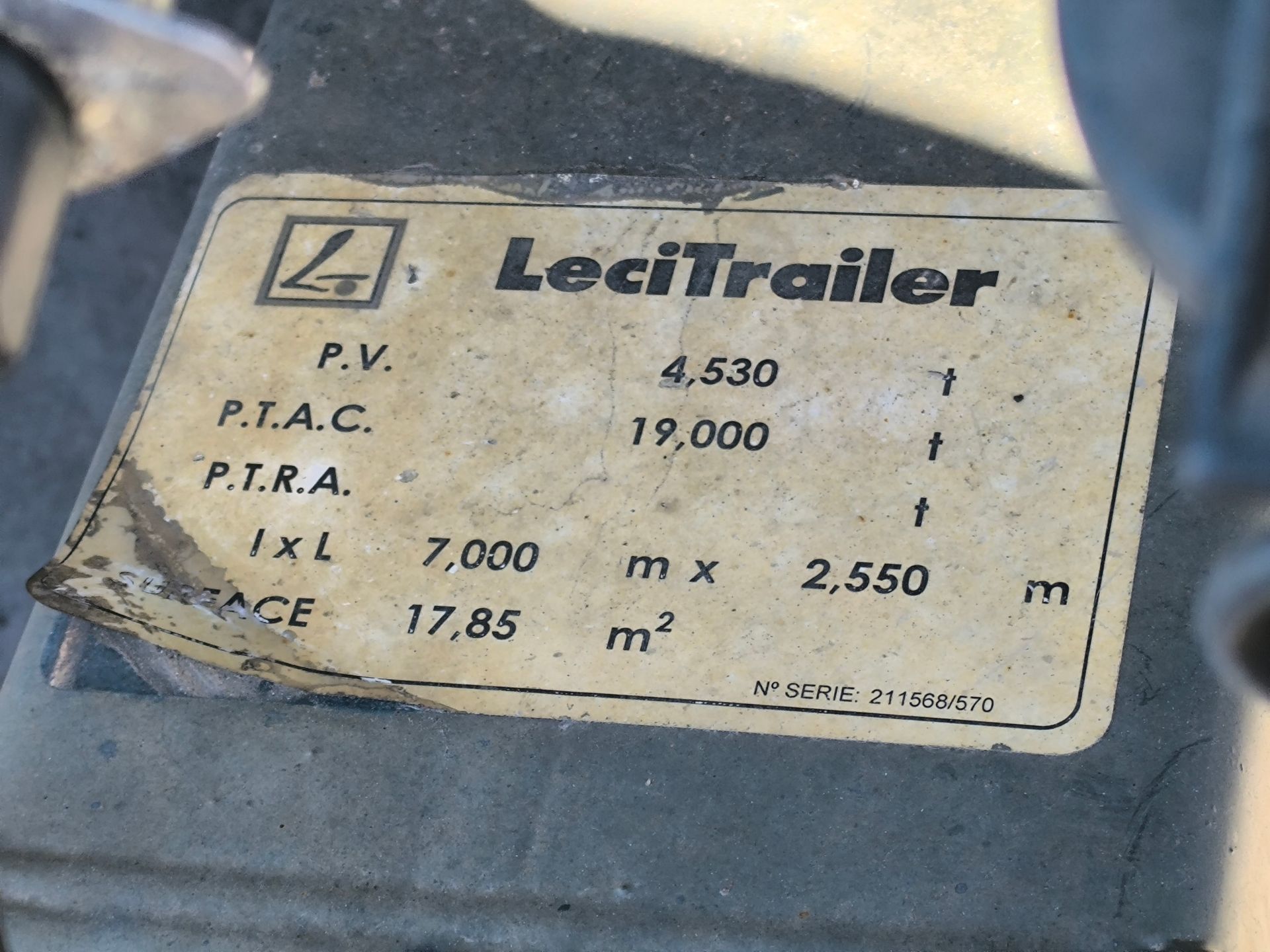 Lecitrailer Remorque Porte container