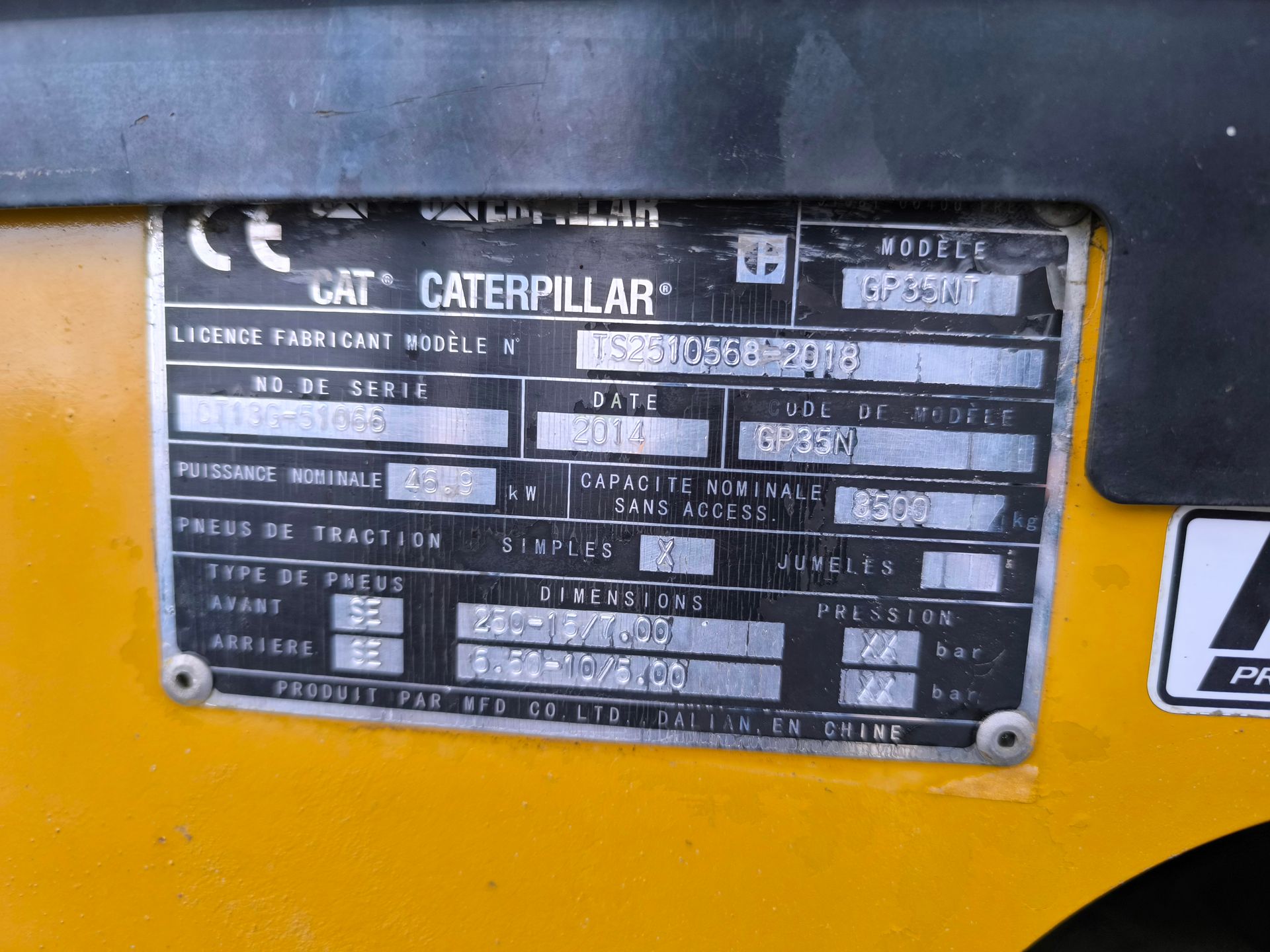 Caterpillar GP35 NT