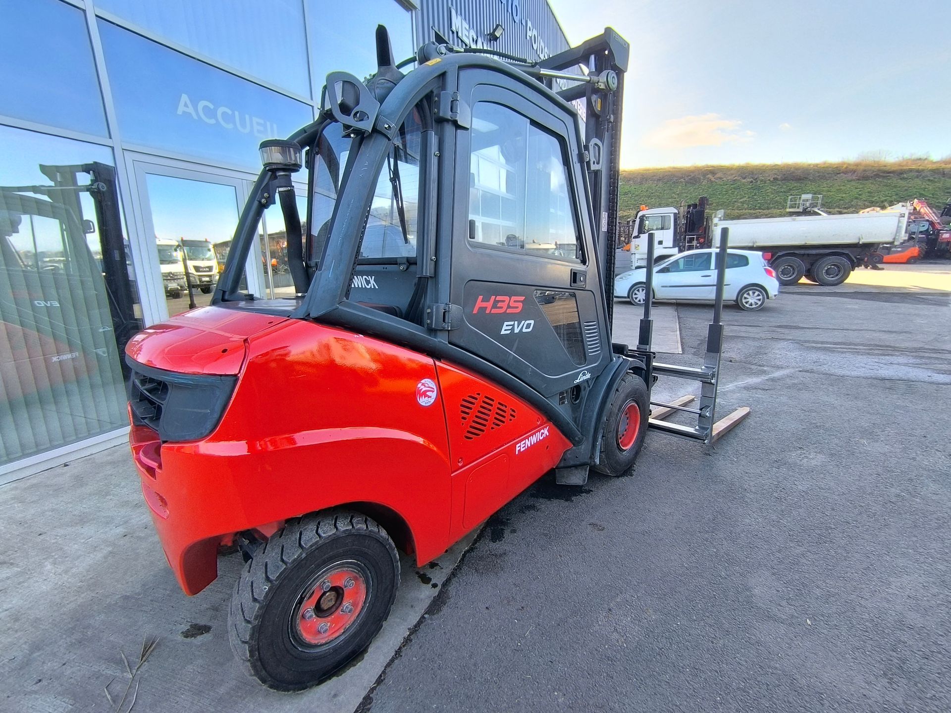 Fenwick H35D Evo TDL + Ecarteur de fourches