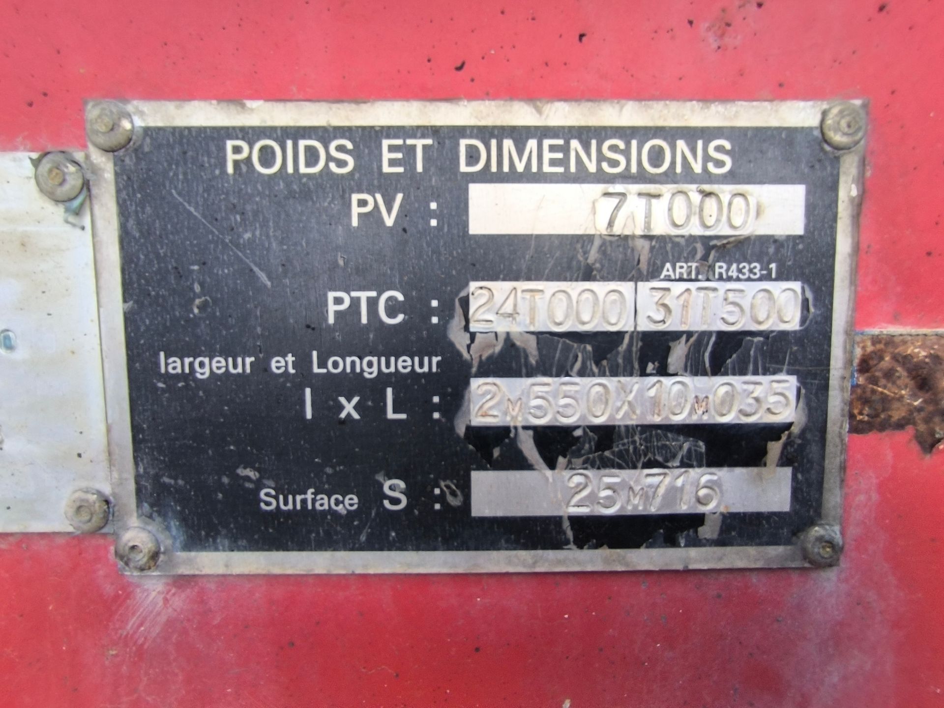 Fournier Porte engins 3 essieux 31.5 T