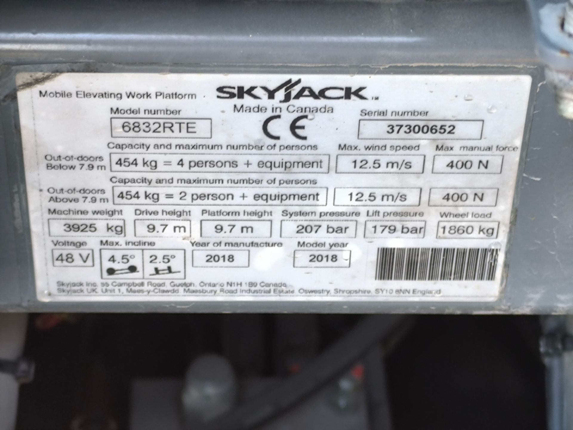 Skyjack SJ6832RTE