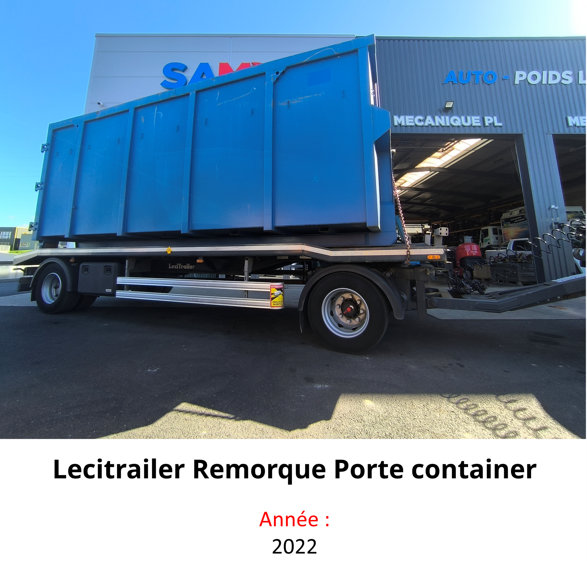 Lecitrailer Remorque Porte container