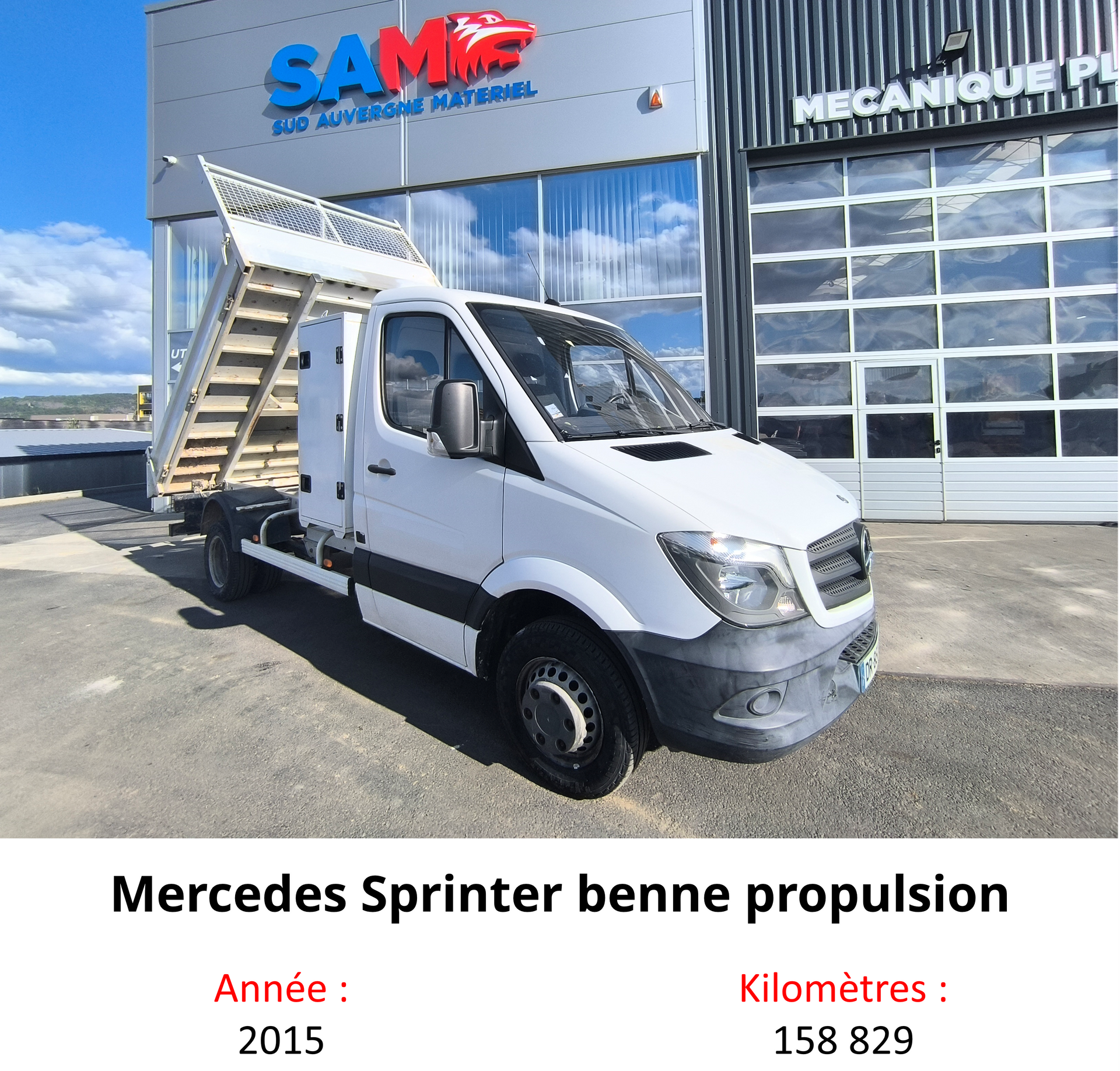 Mercedes Sprinter benne propulsion