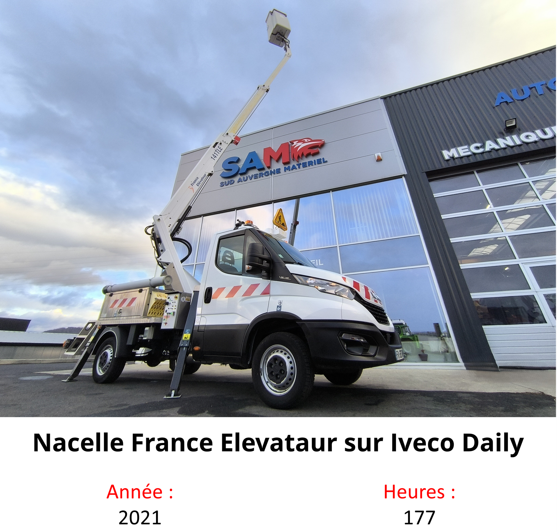 Nacelle France Elevataur sur Iveco Daily