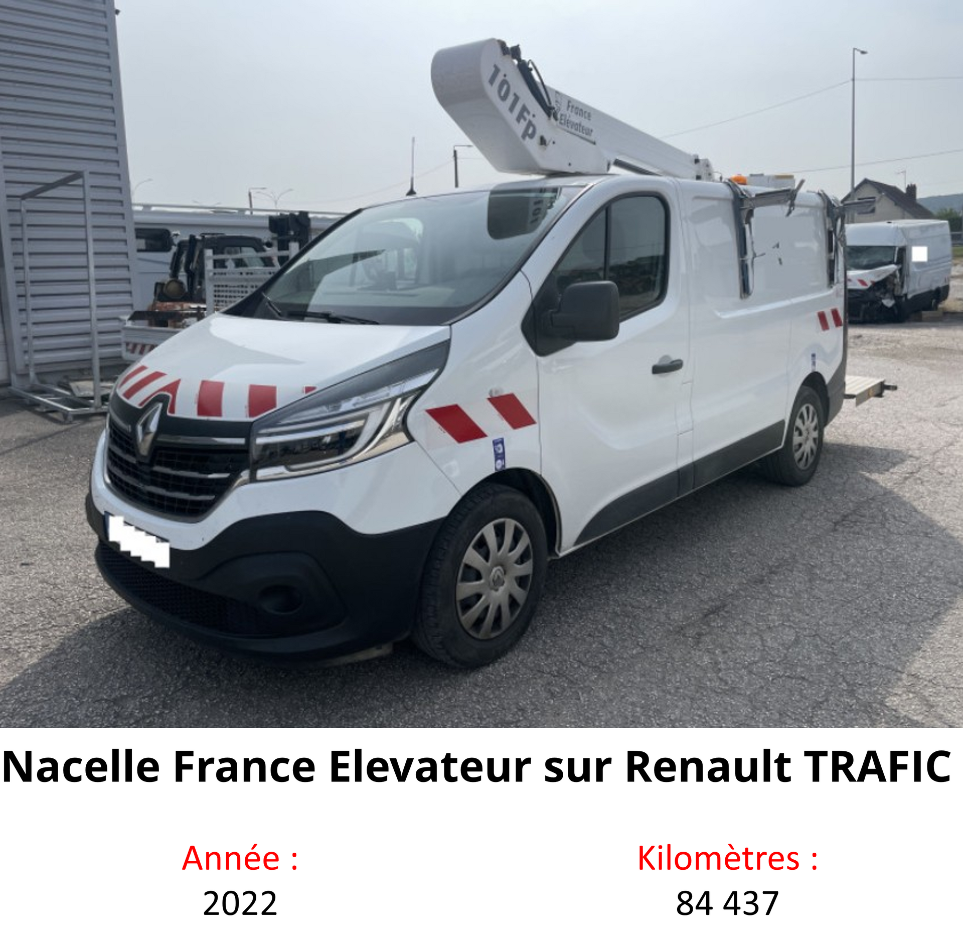 Nacelle France Elevateur 10,0m sur Renault TRAFIC