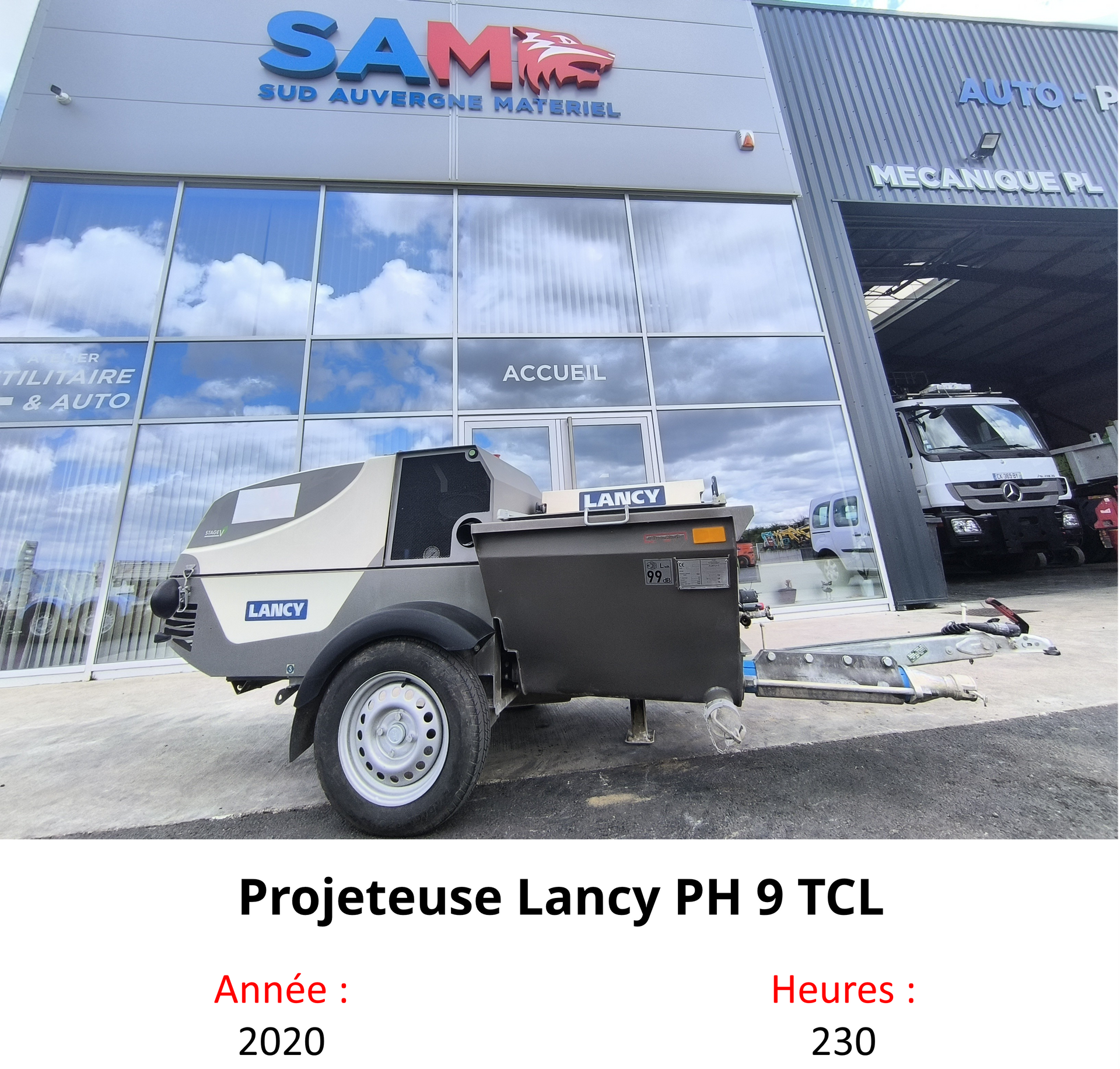 Projeteuse Lancy PH 9 TCL