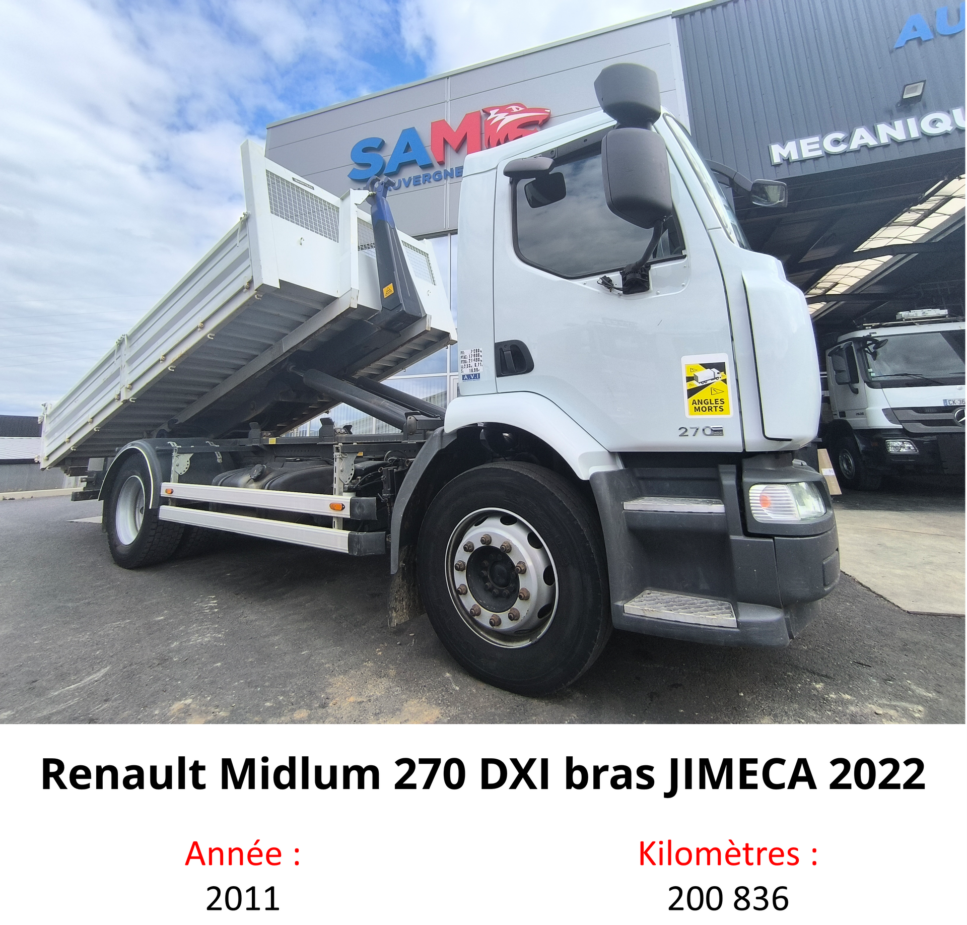 Renault Midlum 270 DXI bras JIMECA 2022