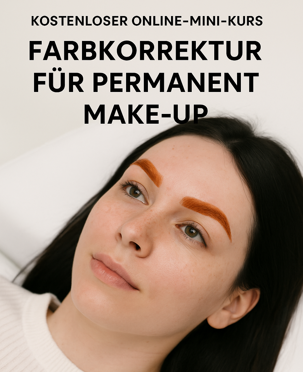 Farbkorrektur Permanent Make Up graue Augenbrauen rote grüne