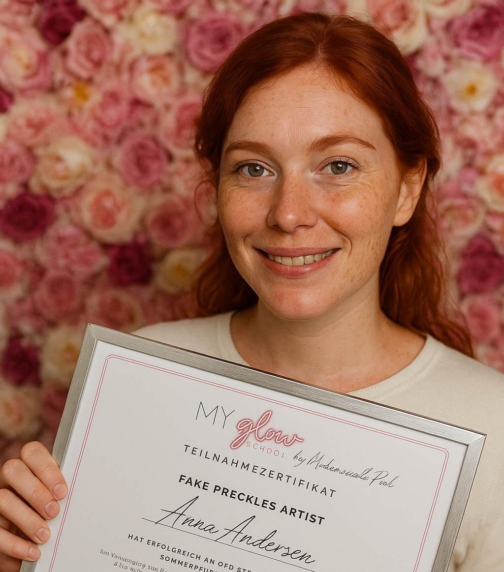 Sommersprossen Fake Freckles Schulung Online Zertifikat