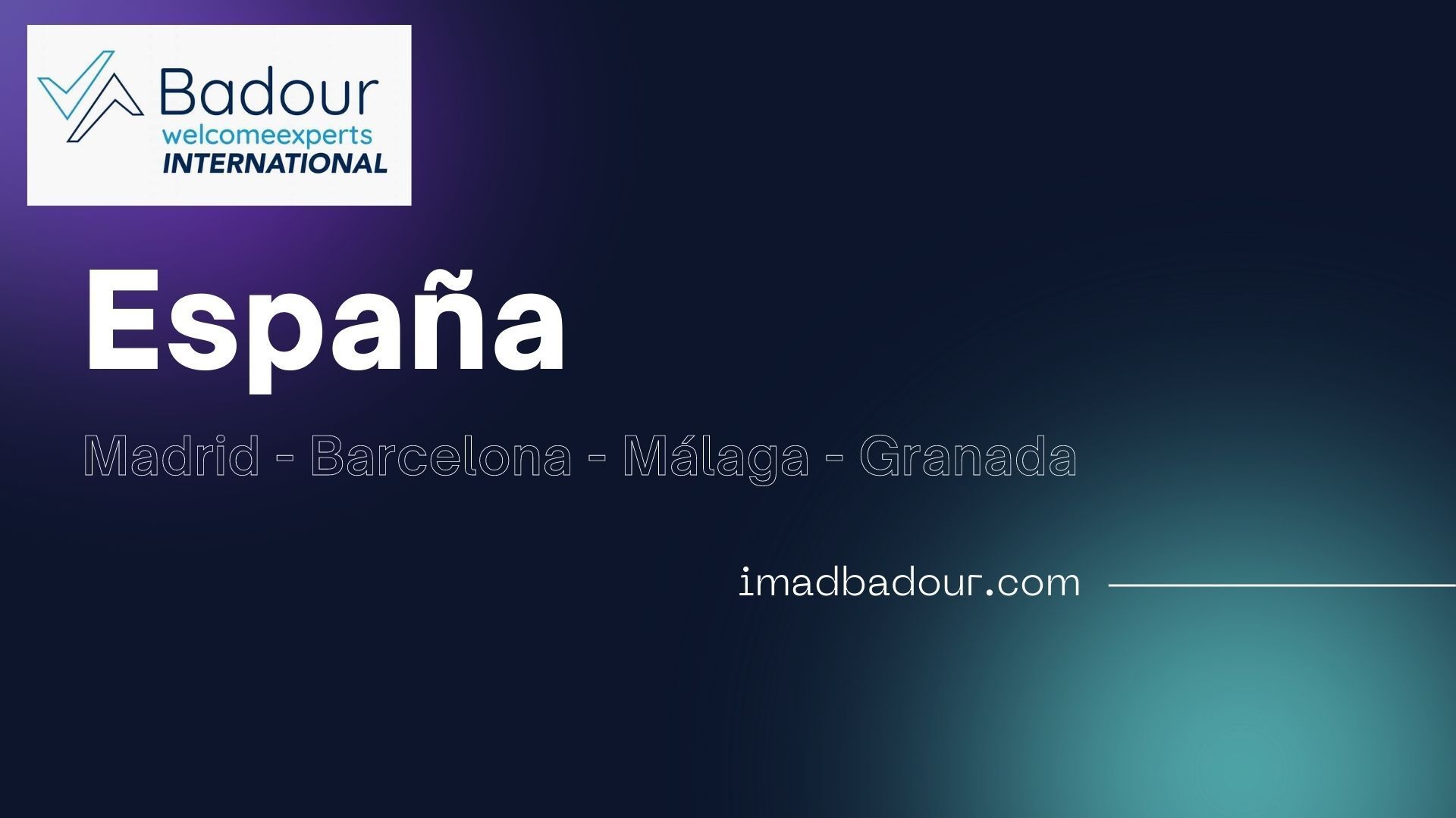 Imad Badour, Estrategias de Marketing y Ventas. España y Oriente Medio.Duabi, Riad, Doha, Abu Dabi. Madrid, Barcelona, Málaga, Granada.Apertura de nuevos Mercados. Exportaciones, Inversores, Inversiones.#oriente_medio #mundo_arabe #exportacion #estarategias #marketing #ventas #عماد_بدور #imad_badour Imad Badour, Estrategias de Marketing y Ventas. España y Oriente Medio.Duabi, Riad, Doha, Abu Dabi. Madrid, Barcelona, Málaga, Granada.Apertura de nuevos Mercados. Exportaciones, Inversores, Inversiones.#oriente_medio #mundo_arabe #exportacion #estarategias #marketing #ventas #عماد_بدور #imad_badour