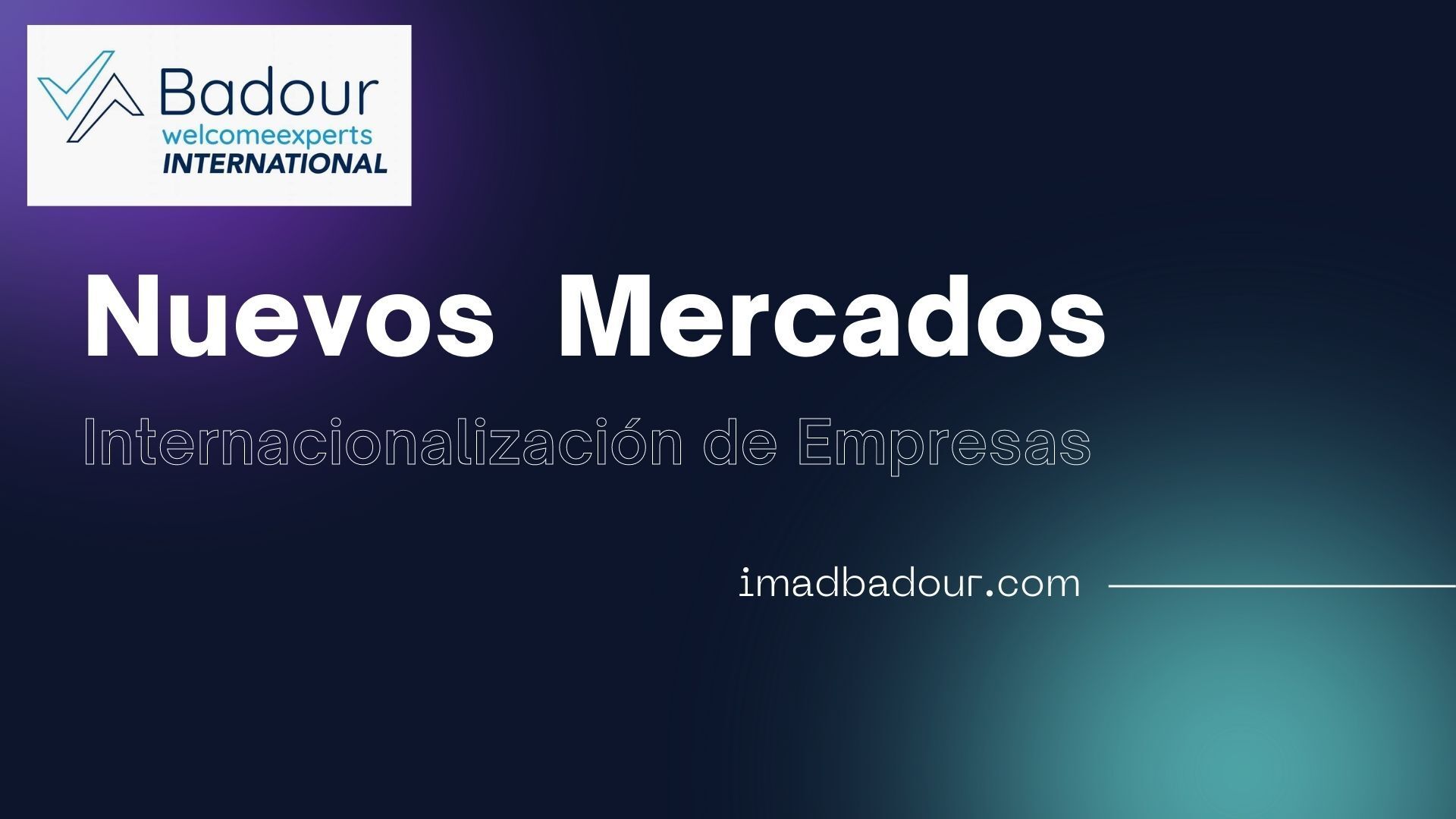 Imad Badour, Estrategias de Marketing y Ventas. España y Oriente Medio.Duabi, Riad, Doha, Abu Dabi. Madrid, Barcelona, Málaga, Granada.Apertura de nuevos Mercados. Exportaciones, Inversores, Inversiones.#oriente_medio #mundo_arabe #exportacion #estarategias #marketing #ventas #عماد_بدور #imad_badour Imad Badour, Estrategias de Marketing y Ventas. España y Oriente Medio.Duabi, Riad, Doha, Abu Dabi. Madrid, Barcelona, Málaga, Granada.Apertura de nuevos Mercados. Exportaciones, Inversores, Inversiones.#oriente_medio #mundo_arabe #exportacion #estarategias #marketing #ventas #عماد_بدور #imad_badour