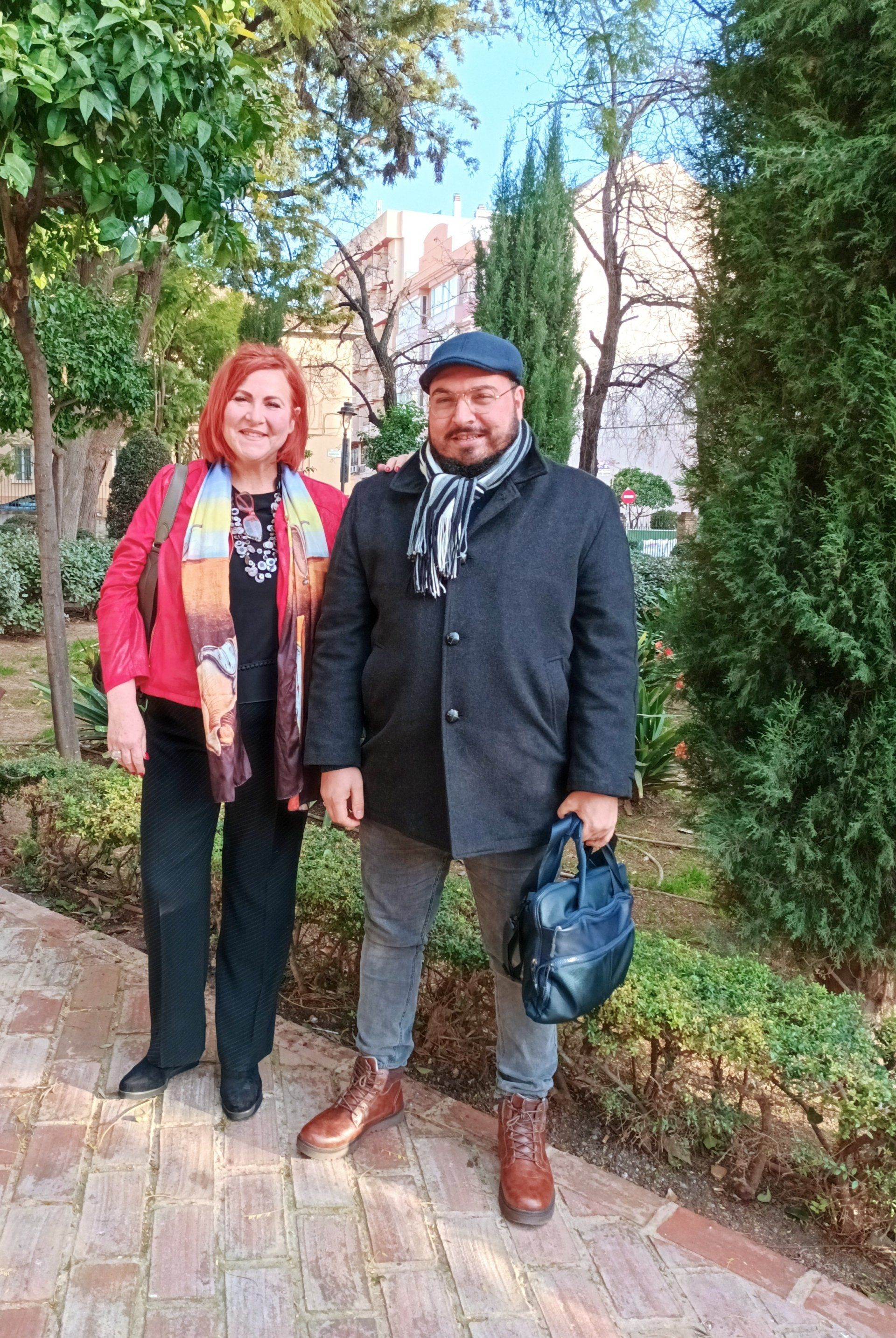 Reunión de trabajo de ADCOME en Málaga Imad Badour, presidente y María Viedma, responsable de comunicación. Reunión de trabajo de ADCOME en Málaga Imad Badour, presidente y María Viedma, responsable de comunicación.