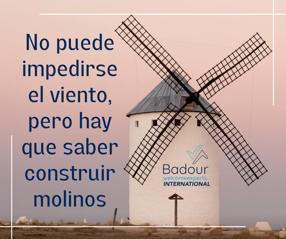 #tiempodecrisis No puede impedirse el viento, pero hay que saber construir molinos. imadbadour.com
