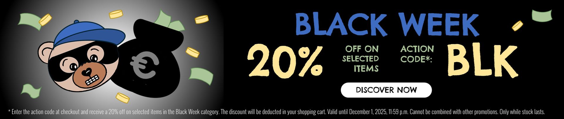 Black Week: 20% discount on selected items! Discover cuddly toys and soft toys. Secure your favourite soft toy now with the promotional code BLK.