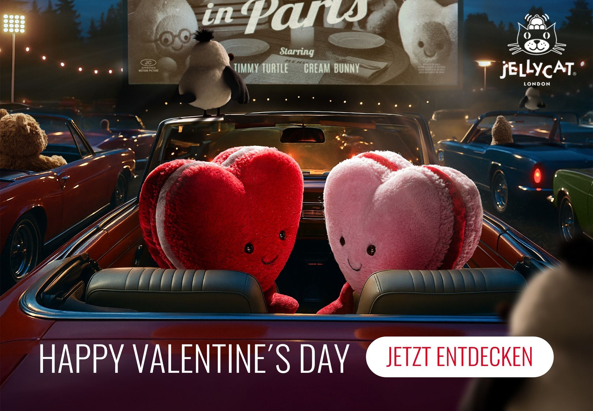 Liebe zum Kuscheln. Entdecke unsere Jellycat Valentinstags-Lieblinge.