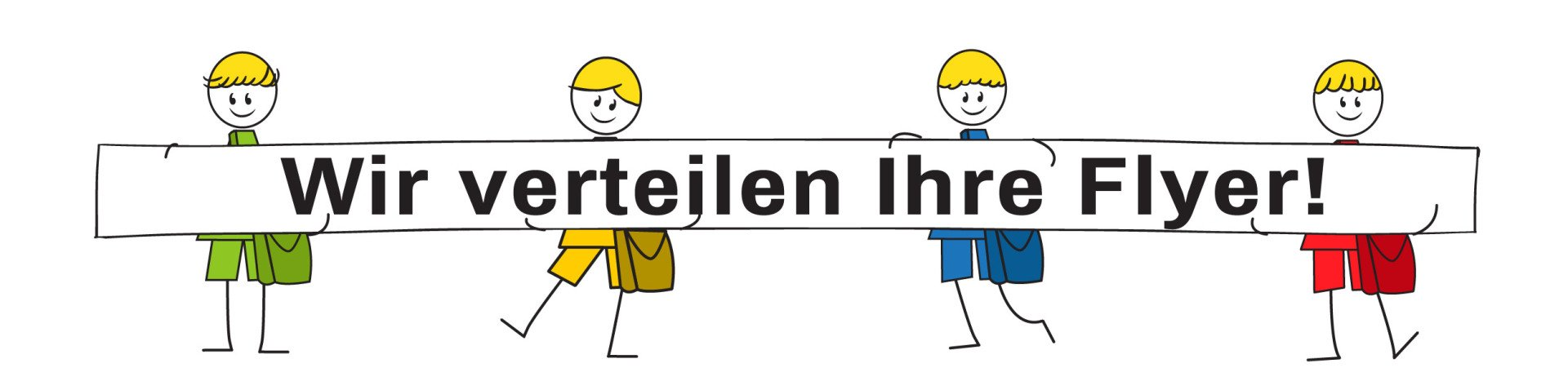 Flyerpromo auf der Straße