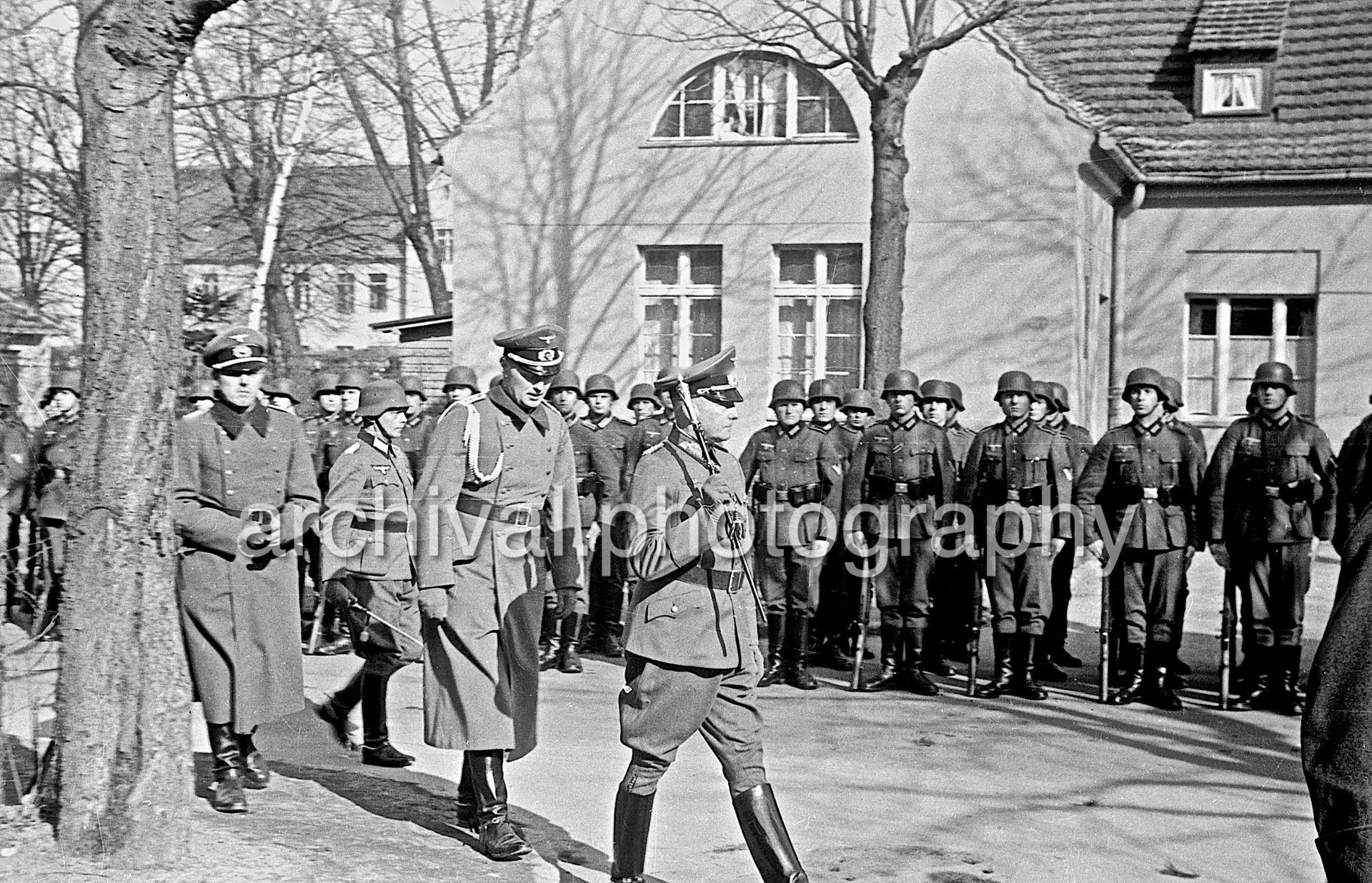 Generals and Honor Guard Soldiers -= Nazi Funeral of Highly Decorated 1st Panzer Division Officer