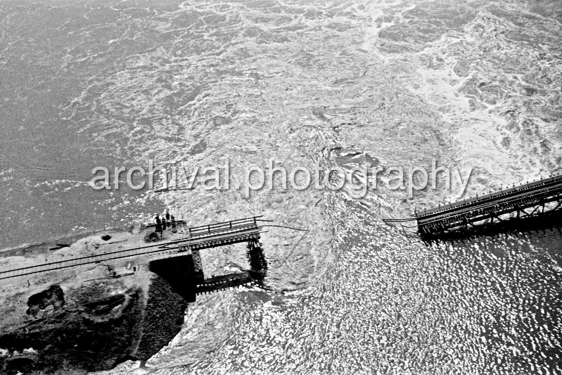 Bombed bridge - Nazi Luftwaffe Field Marshal Hermann Goering attending an aerial bomb damage briefing at the 'Wolfsschanze' headquarters at Rastenburg in East Prussia - Wolf's Lair