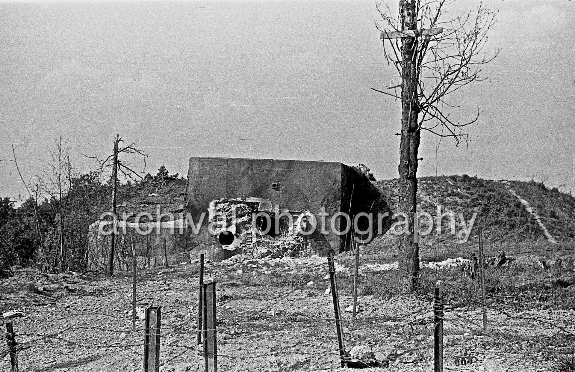 Heavily Damaged bunker - Damaged Bunker - Belgian Fort Eben-Emael May 1940