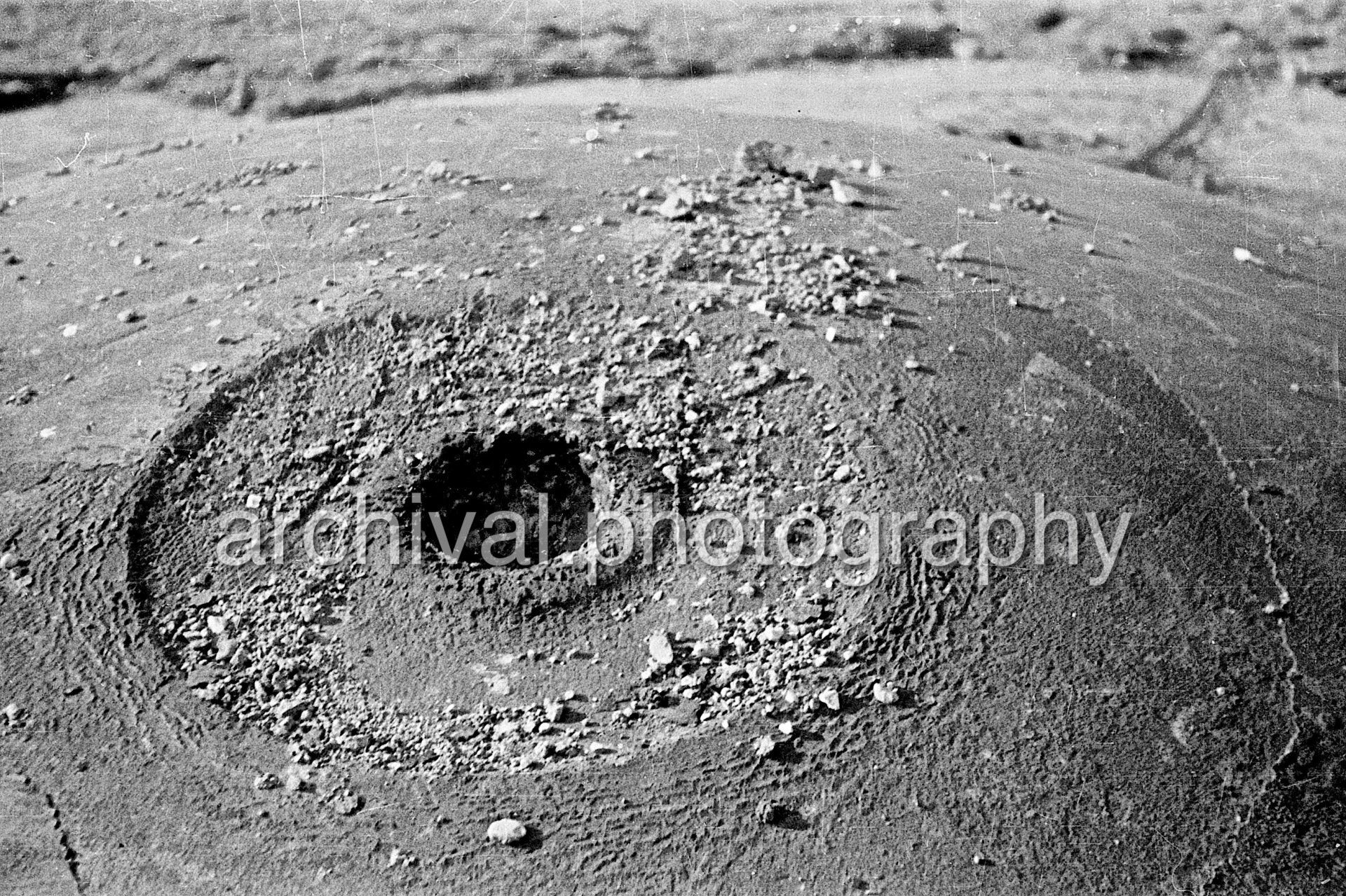 Bunker that has been blown open with explosive charge - Damaged Bunker - Belgian Fort Eben-Emael May 1940