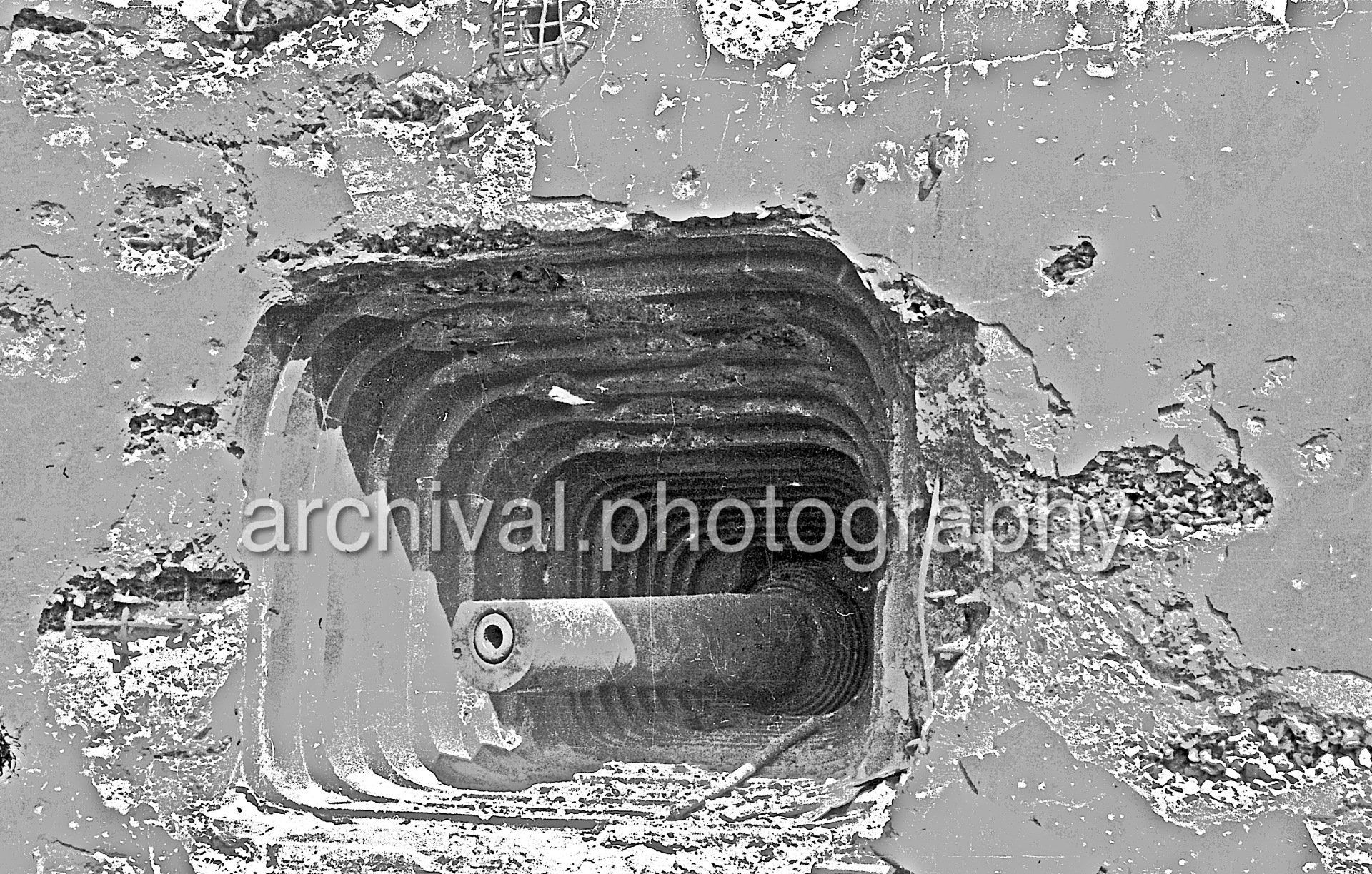 Artillery protruding from bunker - Damaged Bunker - Belgian Fort Eben-Emael May 1940