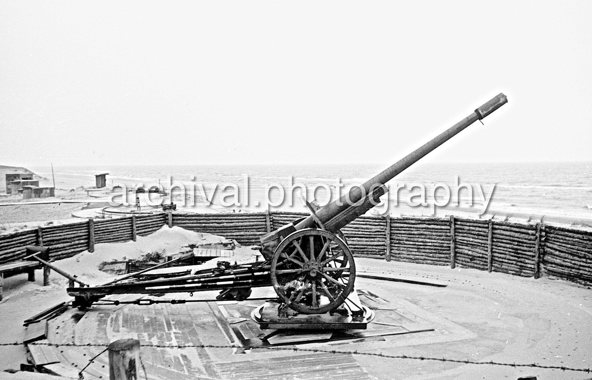 German WWII Fortifications, Ramparts And Weapons