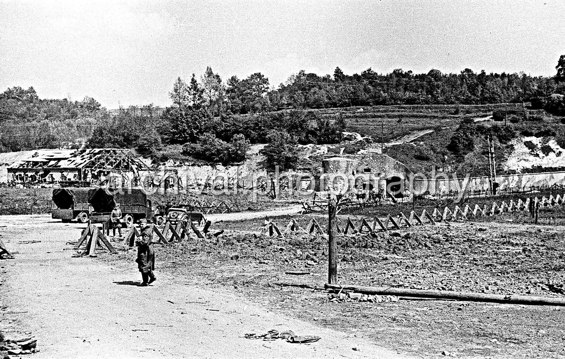 German WWII Fortifications, Ramparts And Weapons