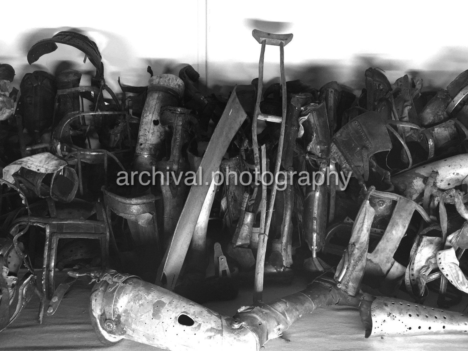 CRUTCHES - Auschwitz Concentration Camp -
