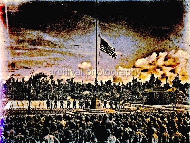 US ARMY EULOGY ON PACIFIC ISLAND - Candid WWII Photos Of GI's From All Sides