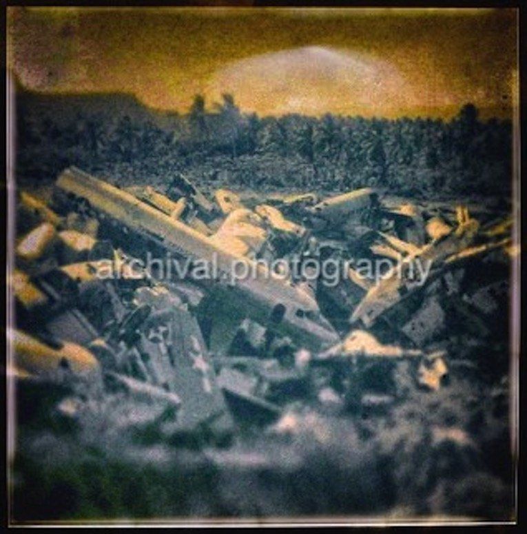 Aircraft Graveyard - SALVAGE AIRCRAFT - Candid WWII Photos Of GI's From All Sides