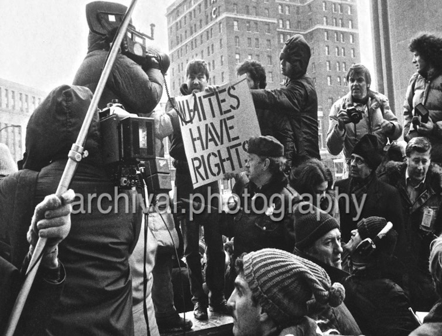 KKK Rally outside courthouse building