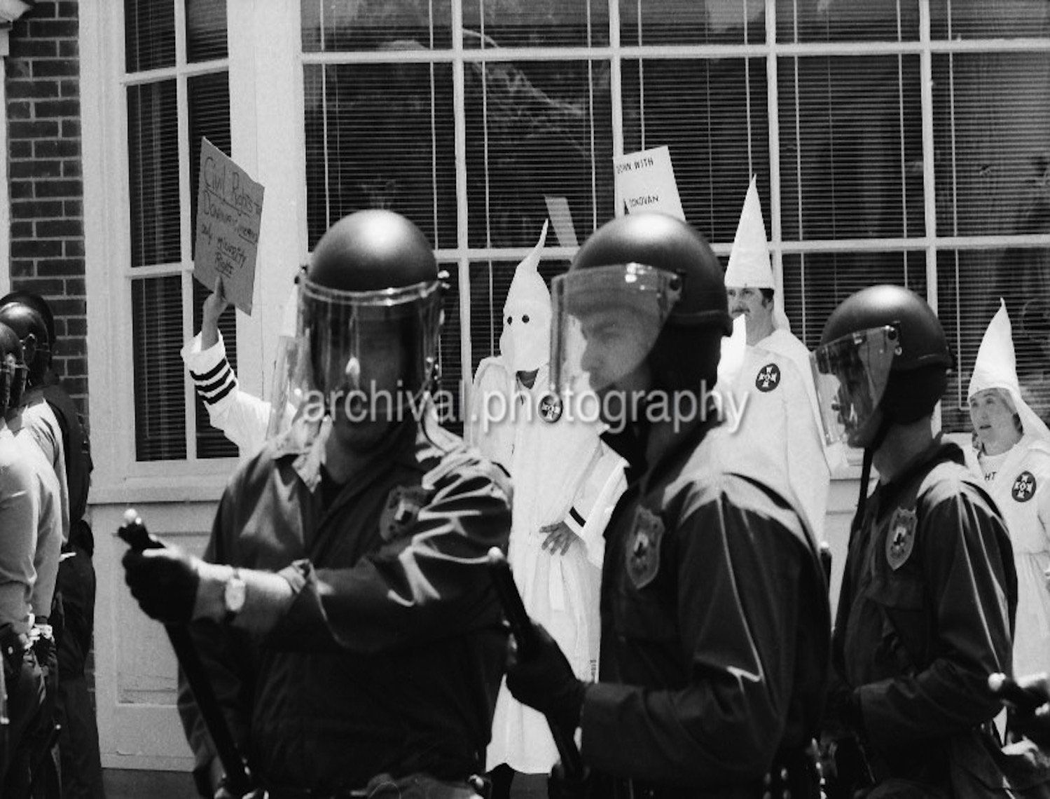 Ku Klux Klan - KKK RALLY IN CONNECTICUT WITH RIOT POLICE