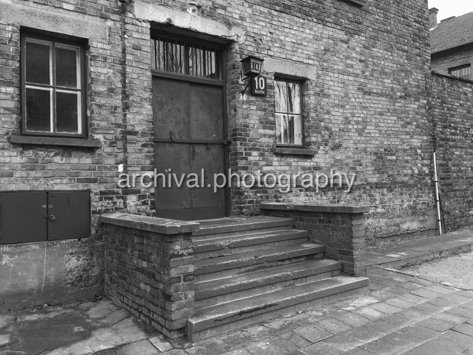 Entrance way to Auschwitz building - Auschwitz Concentration Camp -