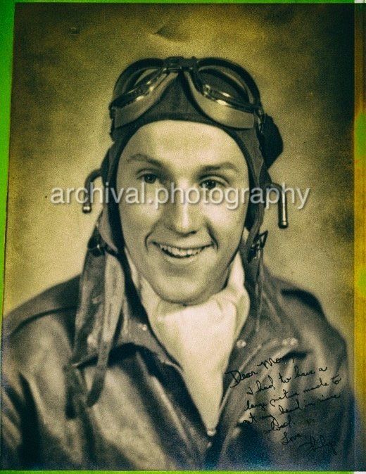 Portrait of young US pilot