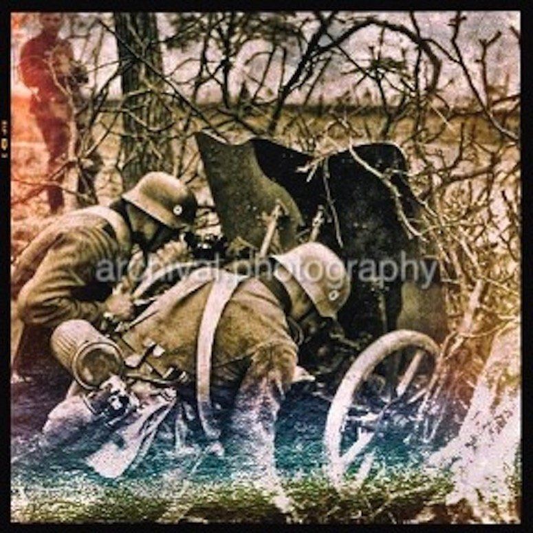 Candid WWII Photos Of GI's From All Sides - NAZI Soldiers AIMING ARTILLERY PIECE
