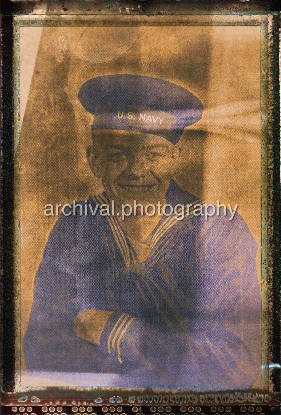 US NAVY SAILOR PORTRAIT - Candid WWII Photos Of GI's From All Sides