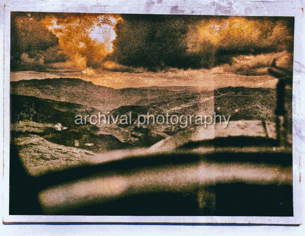 Candid WWII Photos Of GI's From All Sides - Photo taken from front of US AIRCRAFT looking over mountain RANGE