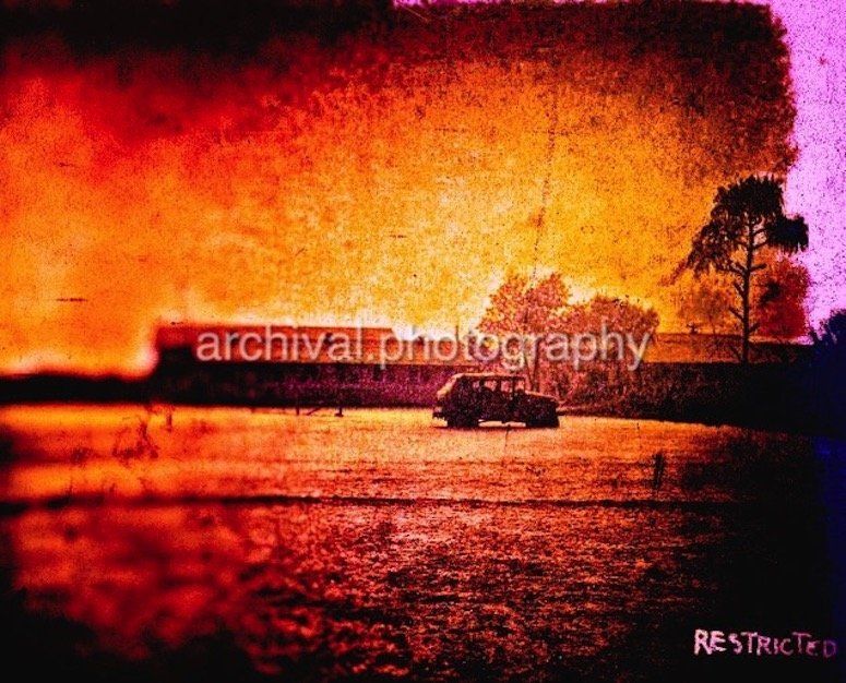 MILITARY AUTOMOBILE photographed in field - Candid WWII Photos Of GI's From All Sides