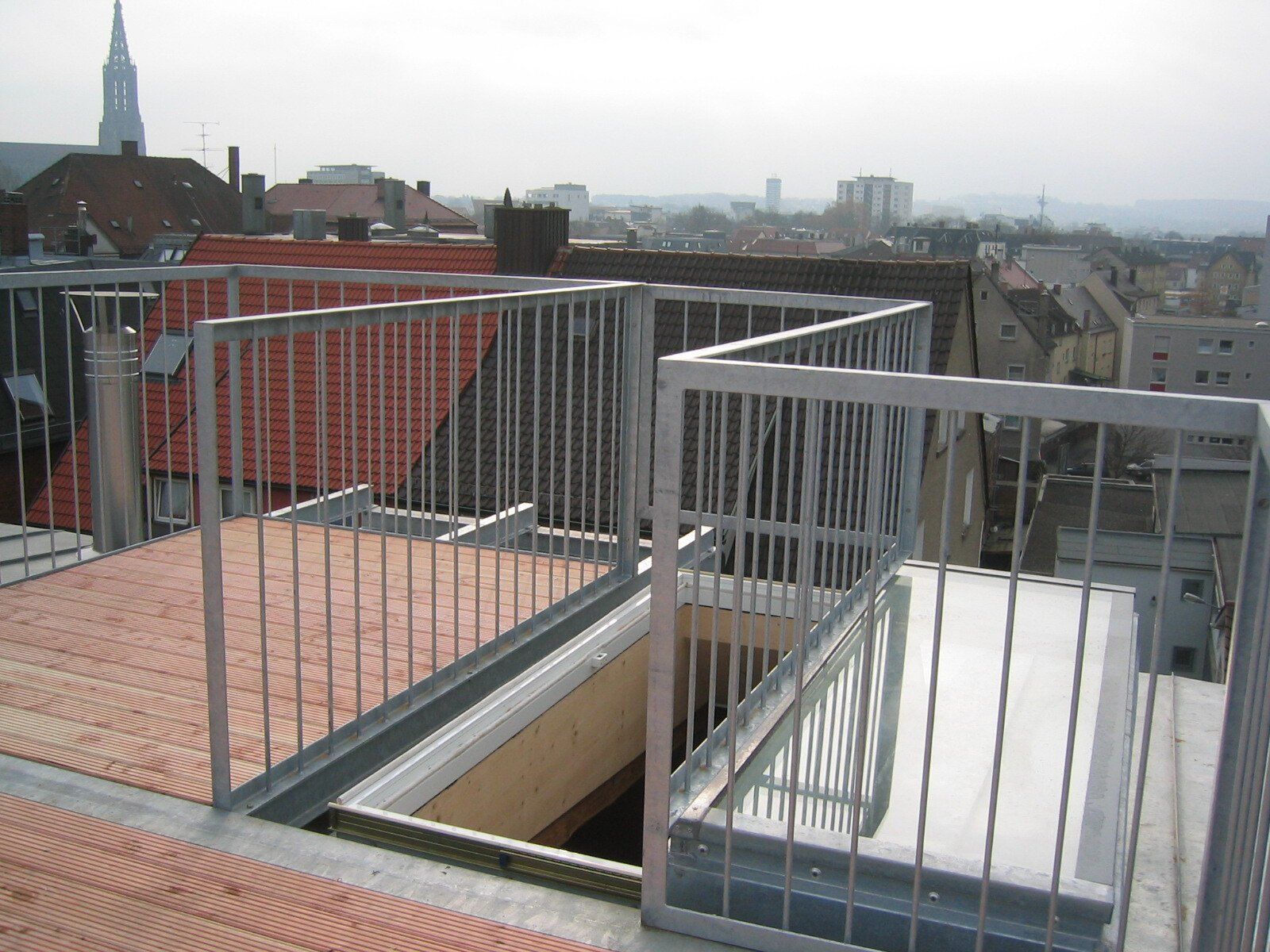 Ausstieg zur Dachterrasse