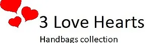 3 Love Hearts Handbags